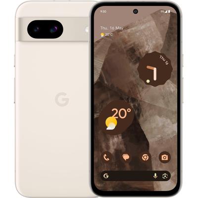 GOOGLE Smartphone "Pixel 8a 128GB", beige (porcelain), 128 GB, Mobiltelefone Image