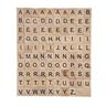 Block 26 English Letter DIY Word Recognition Wooden Chip 100 Pieces/Pack