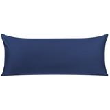 PiccoCasa Body Pillow Cover Cotton Body Pillowcase for Adult Navy Blue 20 x 48