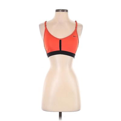 Nike Sports Bra: Orange Activewear - Women's Size X-Small