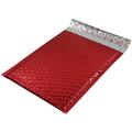 Metallic Foil Bubble Mailers - Self Seal Adhesive Shipping Bags, Waterproof Self Seal Adhesive Cushioning Padded Envelopes for Shipping, Mailing, Packaging, Bulk (Red, 330x450mm 100pc)