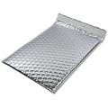 Metallic Foil Bubble Mailers - Self Seal Adhesive Shipping Bags, Waterproof Self Seal Adhesive Cushioning Padded Envelopes for Shipping, Mailing, Packaging, Bulk (Silver, 175x170mm 200pc)