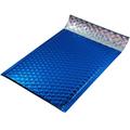 Metallic Foil Bubble Mailers - Self Seal Adhesive Shipping Bags, Waterproof Self Seal Adhesive Cushioning Padded Envelopes for Shipping, Mailing, Packaging, Bulk (Blue, 175x170mm 200pc)