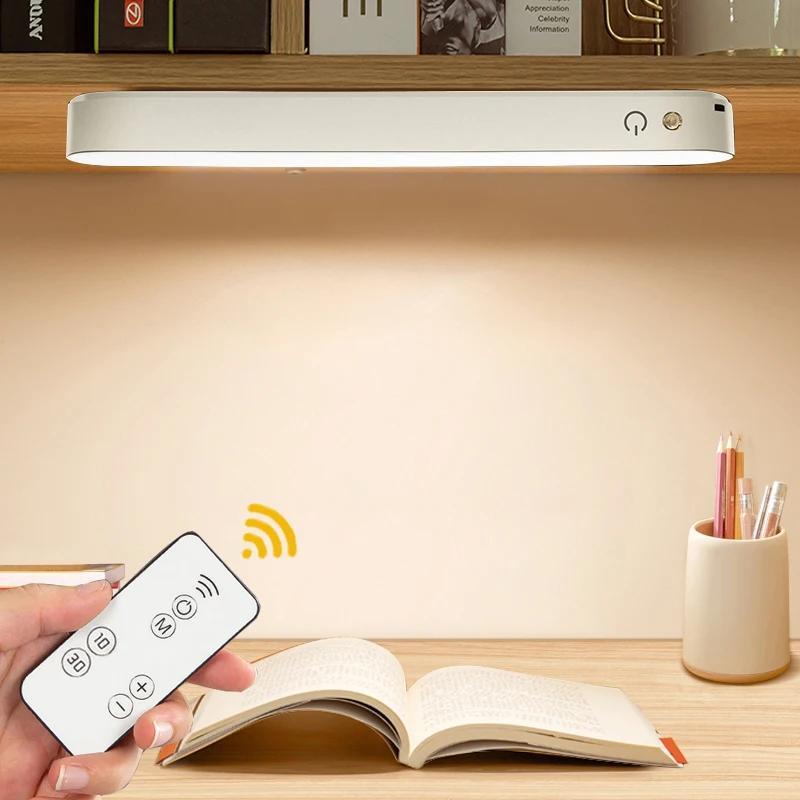 Led Licht Tisch Lampe USB Schreibtisch Lampe Studie Lesen Licht Magnetische Schlafzimmer Nacht Fernbedienung Nachtlicht