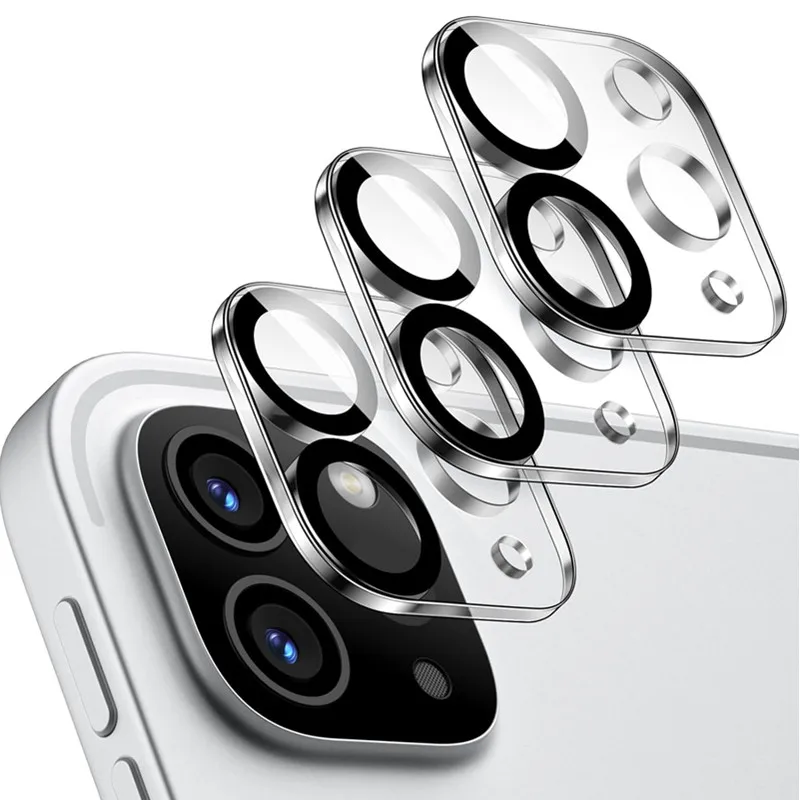 3PCS Tablet Kamera Objektiv Displayschutzfolie für IPad Pro 11 12,9 Zoll 2024 2022 I Pad Air 6 10,9 Neue HD Klar Gehärtetes Glas Flim Image