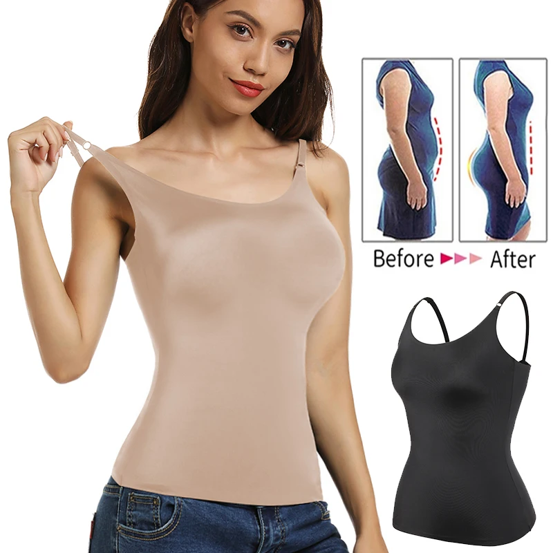 Frauen Bauch-steuer Shapewear Glatte Körper Gestaltung Leibchen Tank Tops Plus Größe Abnehmen Unterwäsche Sexy Kompression Shaper