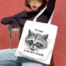 To Me You Are Trash Graphic borse da donna animali Vintage borsa da supermercato borsa di tela di