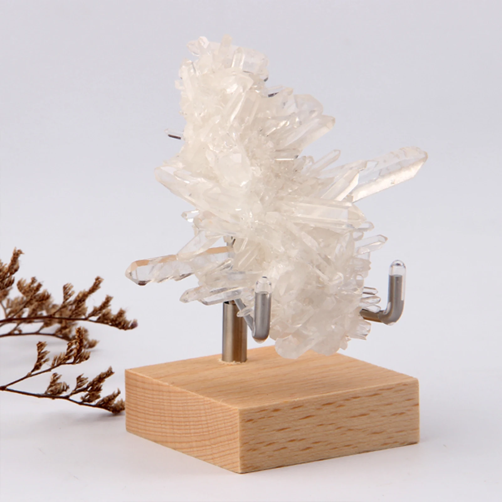1pc espositore regolabile supporto per braccio in metallo per fossili minerali pietre di agata Geode Crystal Coral Pieces decorazione da collezione