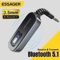 Essager Bluetooth 5.1 Ricevitore Audio Trasmettitore 3.5MM 3.5 AUX Con Microfono Stereo Musica Adattatore Wireless Per PC TV Altoparlanti Per Auto