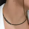Collana di perline di cristallo Patchwork a forma di cuore minimalista alla moda con calcoli biliari