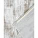 Gray/White 160 x 40 x 0.4 in Area Rug - 17 Stories Faora Area Rug w/ Non-Slip Backing Metal | 160 H x 40 W x 0.4 D in | Wayfair