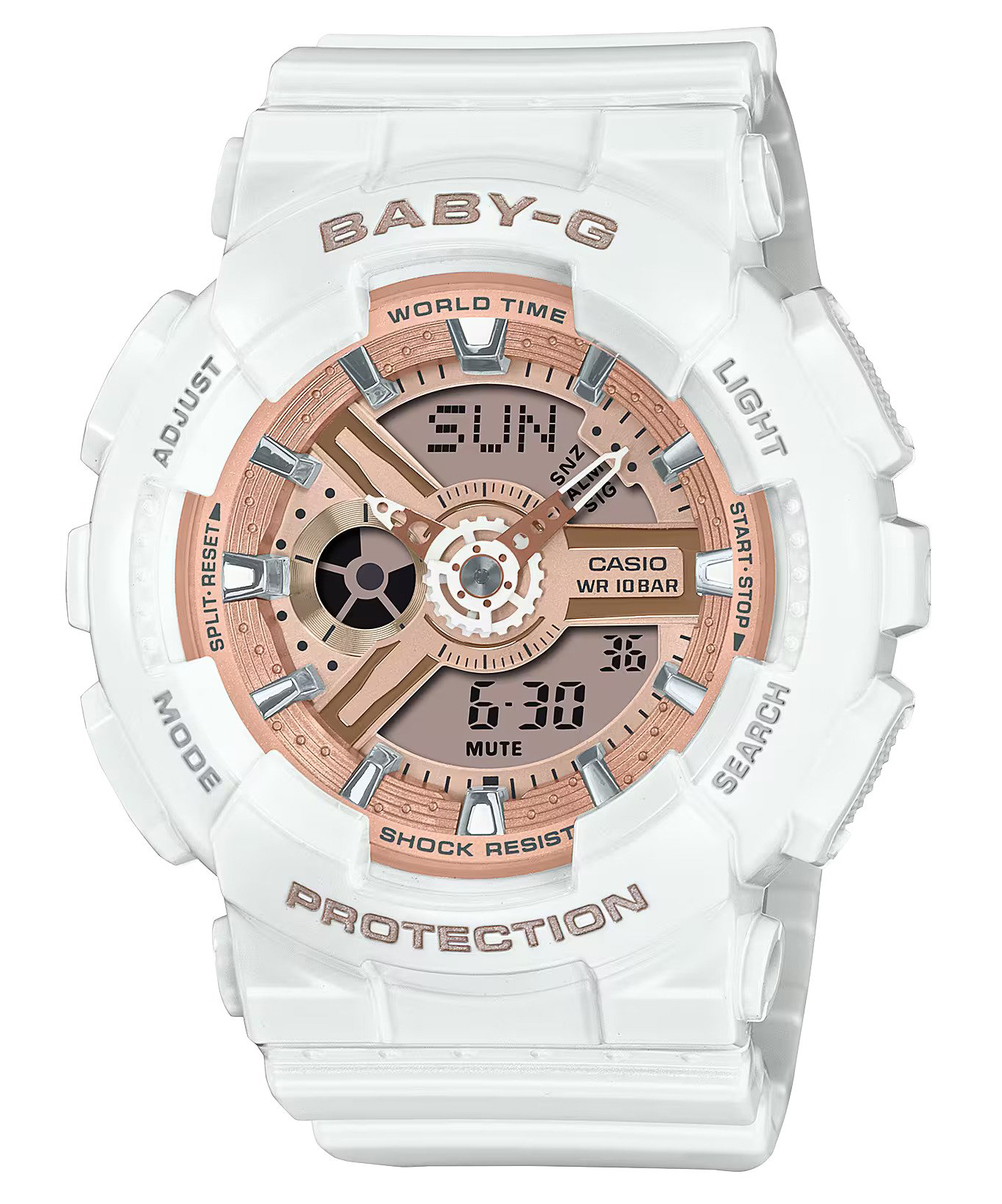 Casio Baby-g Womens White Watch BA-110X-7A1ER - One Size | Casio Sale | Discount Designer Brands