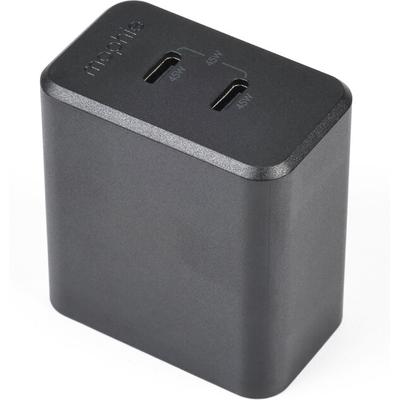 Mophie Speedport 45 - Black, 45W AC Power Adapter Two 45W USB-C