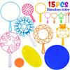 15pcs Bubble Wand Set - Random Color Large Bubble Wand Fun Bubble Machine With Tray For Outdoor Play, Birthday Parties And Games For People Of All Ages (excluding Bubble Liquids)