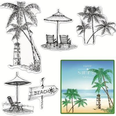 Create Tropical Beach Scenes With Summer Palm Tree...