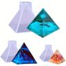 3pcs Pyramid Clear Silicone Molds For Resin, 1''2''3'' Pyramid Silicone Molds, For Diy Orgonite Orgone Pyramid Home Desk Decoration