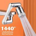 1pc Mechanical Arm Faucet, Universal Water Outlet Rotatable Arm, Multifunctional Adapter Head, Toilet Washbasin Anti-splash Head