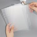 12pcs A5 Adhesive Divider With 6 Labels Transparent Plastic Adhesive Index Divider 6 Ring File Divider Page Divider