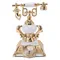 Vintage Telephone Model Table Lamp Alarm Clock Function Easy Assembly Decorative Phone Model for Home Cafe EU Plug 220V