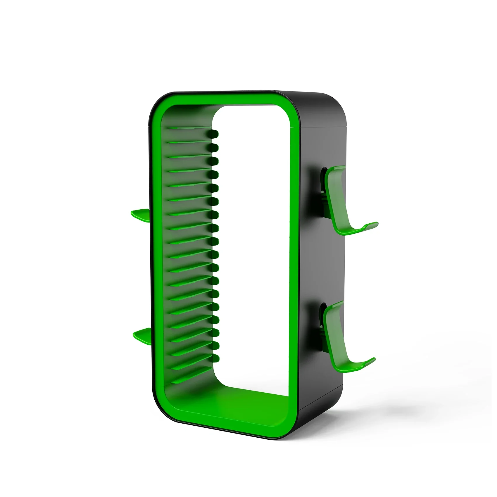 LinYuvo Game Storage Tower - Universal Video Game Organizer for PS4, PS5, Xbox, Switch and Blu-Ray - Holds 18 Disks KP06