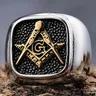 Stainless steel Masonic Masonic Masonic rings for men and women