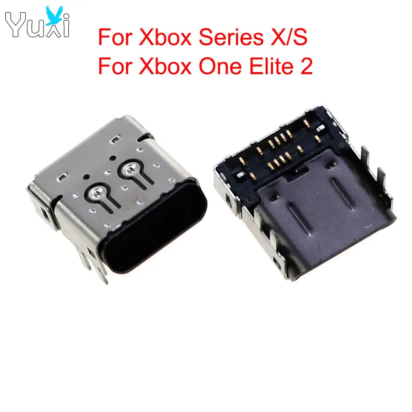 YuXi 1 Piece For Xbox Series X S Type-C Charger Socket Port Connector for Xbox One Elite 2 Handle Charging Interface