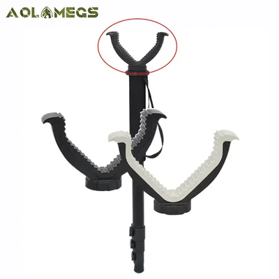 Hunting Heavy Duty V Yoke Shooting Rack Gun Rest Rifle Holder Top Mount 1/4 Thread Attachment for Hunting Tripod Bipod Monopod