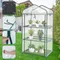 2-5 Tier Walk-in Greenhouse Replacement Cover Flowers Plants Warm for Outdoor Indoor PVC Greenhouse