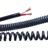 Spring spiral cable 2 cores 3 4 5 6 8 9 10 12 14 cores 0.2mm 0.3mm 0.5mm 1.0mm 2.0mm can stretch the