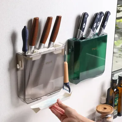 New Knife Holder Wall Mounted Knife Holder Kitchen Accessories Storage Organization Kitchen Knives
