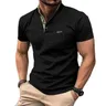 Men's embroidered T-shirt Men's button Polo shirt Men's embroidered Polo shirt gradual embroidery