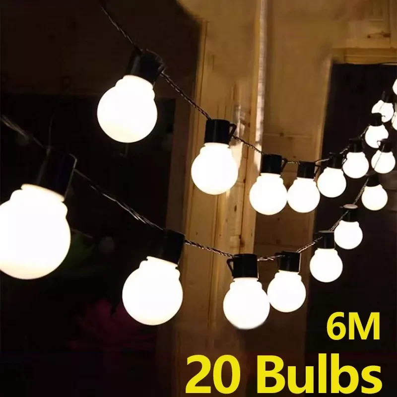 G50 Globe Bulb LED Fairy String Light Outdoor Lights Street Wedding Garden Patio Christmas Decoration Light