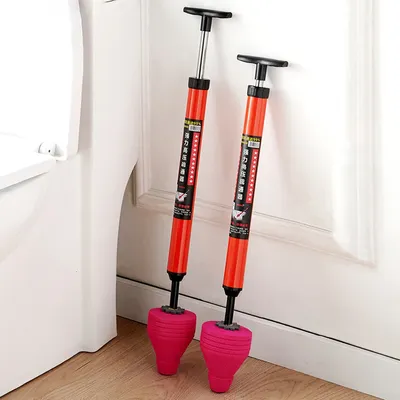 Unblock Toilet High Pressure One Shot Toilet Pipe Plunger Cleaner Silicone Quickly Home Toilet Sewer Dredging Plunger Wc pump