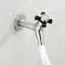 Stainless Steel Brushed Outdoor Garden Washing Machine Tap Sink Faucet G1/2 Threaded Cold Water Taps