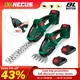 HECUS 2 in 1 Electric Hedge Trimmer 20000rpm Handheld Household Lawn Mower Garden Scissors Power