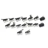10 PCS Small Limit Microswitch Car Switch with Scroll Wheel Microswitch Curved Foot Arc Handle