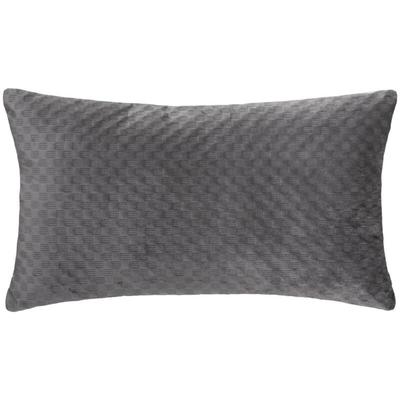 Kissen Dolce - geprägter Samt - grau 38x58cm - Atmosphera créateur d'intérieur Image