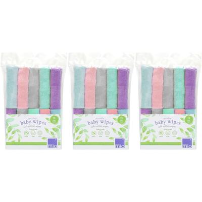 Bambino Mio, Wiederverwendbare Feuchttücher, 10er Packung, Wolke x3 3x10 St Tücher Image