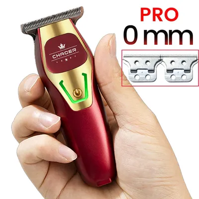 Powerful Professional Hair Trimmer Men 0 MM T Blade Electric Clipper Rechargeable Barber Haircut