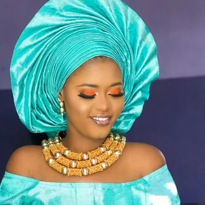Dudo Amazing Orange African Beads Jewelry Bridal Sets