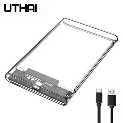 UTHAI TM05 Type-C Transparent Box HDD Enclosure 3.1 Notebook 2.5 inch SSD Solid State Mechanical