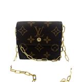 Louis Vuitton Bags | Authentic Vintage Louis Vuitton Monogram Canvas Tri-Fold Wallet Crossbody Chain | Color: Brown/Gold | Size: Os