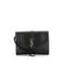 Saint Laurent Leather Clutch: Black Bags