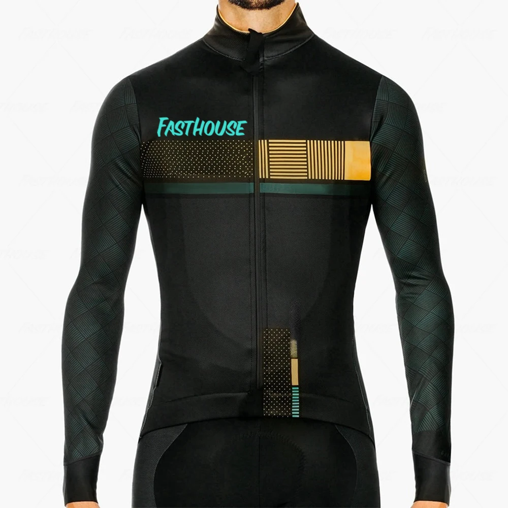 Automne 2023 extérieur hommes fermeture éclair manches longues vêtements de cyclisme vélo VTT séchage rapide sport vêtements de cyclisme