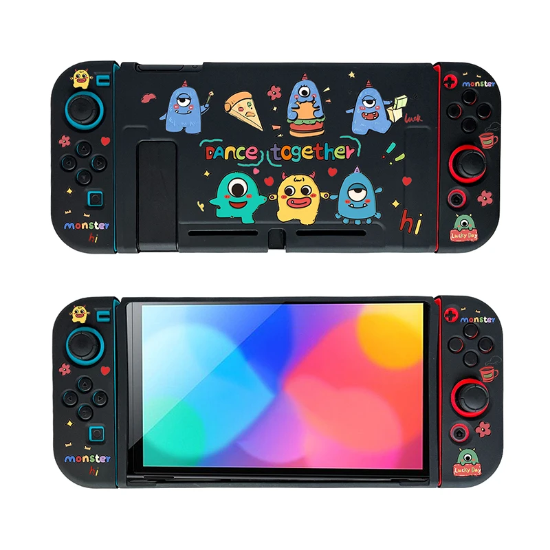 Étui créatif petit monstre pour Console de jeu Nintendo Switch, coque de contrôleur NS Joy Con, housse de protection souple, accessoires de jeu