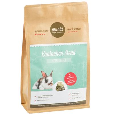 Sparpaket: 2x 2kg Mucki Menü Kaninchen Getreidefrei Kleintier