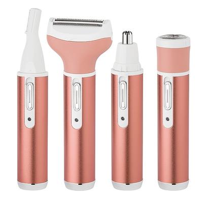 4-in-1 Women's Electric Shaver - Painless Facial, Leg, And Underarm Epilator With Cordless And Usb Rechargeable Features