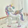 1pc Self Standing Unicorn Balloon 3d Rainbow Unicorn Party Supplies Foil Unicorn Party Decorations For Theme Party Wedding Engagement