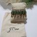 J. Crew Jewelry | J. Crew Jeweled Green And Antiqued Gold Tone Statement Bracelet | Color: Gold/Green | Size: Os
