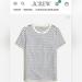 J. Crew Tops | J.Crew Women's 100%Cotton Jersey Top Classic Stripes Relaxed Fit Navy/White Larg | Color: Blue/White | Size: L